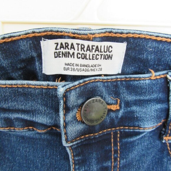 Zara Women Jeans - High Rise - Comfort Stretch - Breathable - Size US 6 - Picture 7 of 8